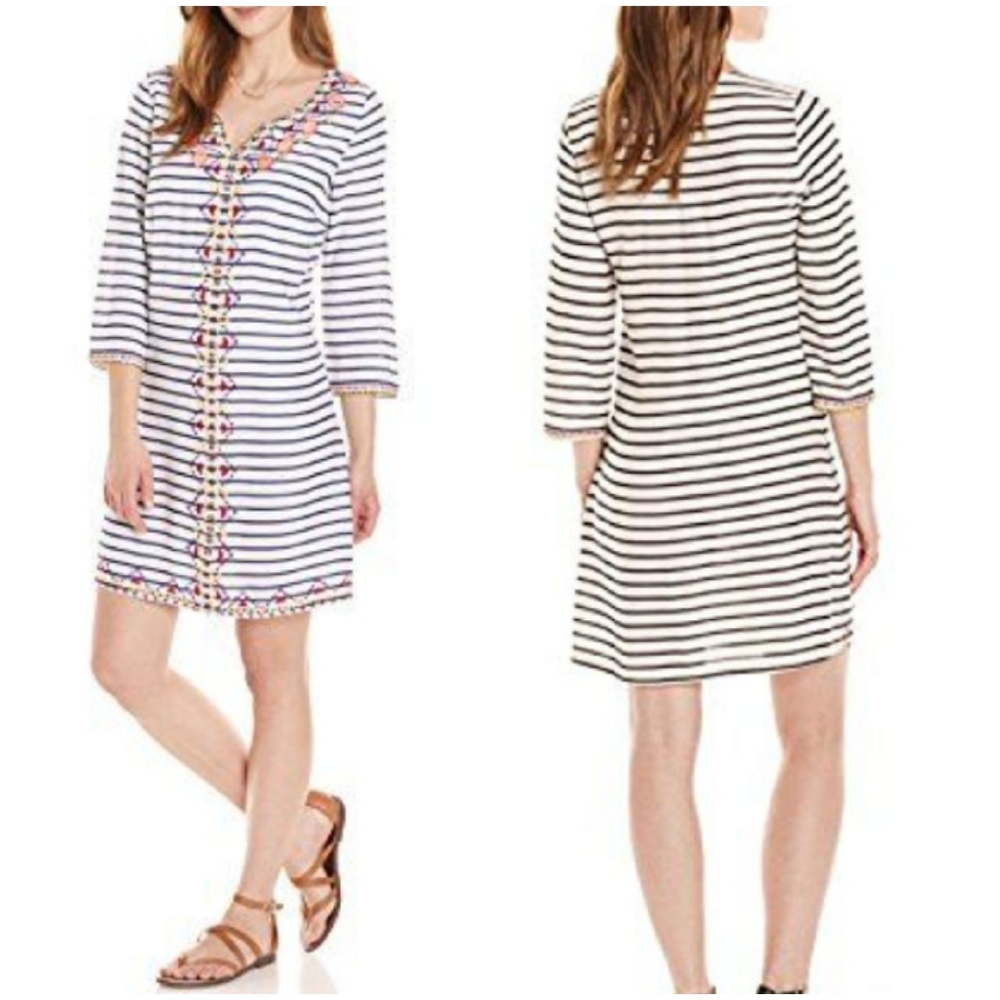 Ella Moon Livi Striped Embellished Dress